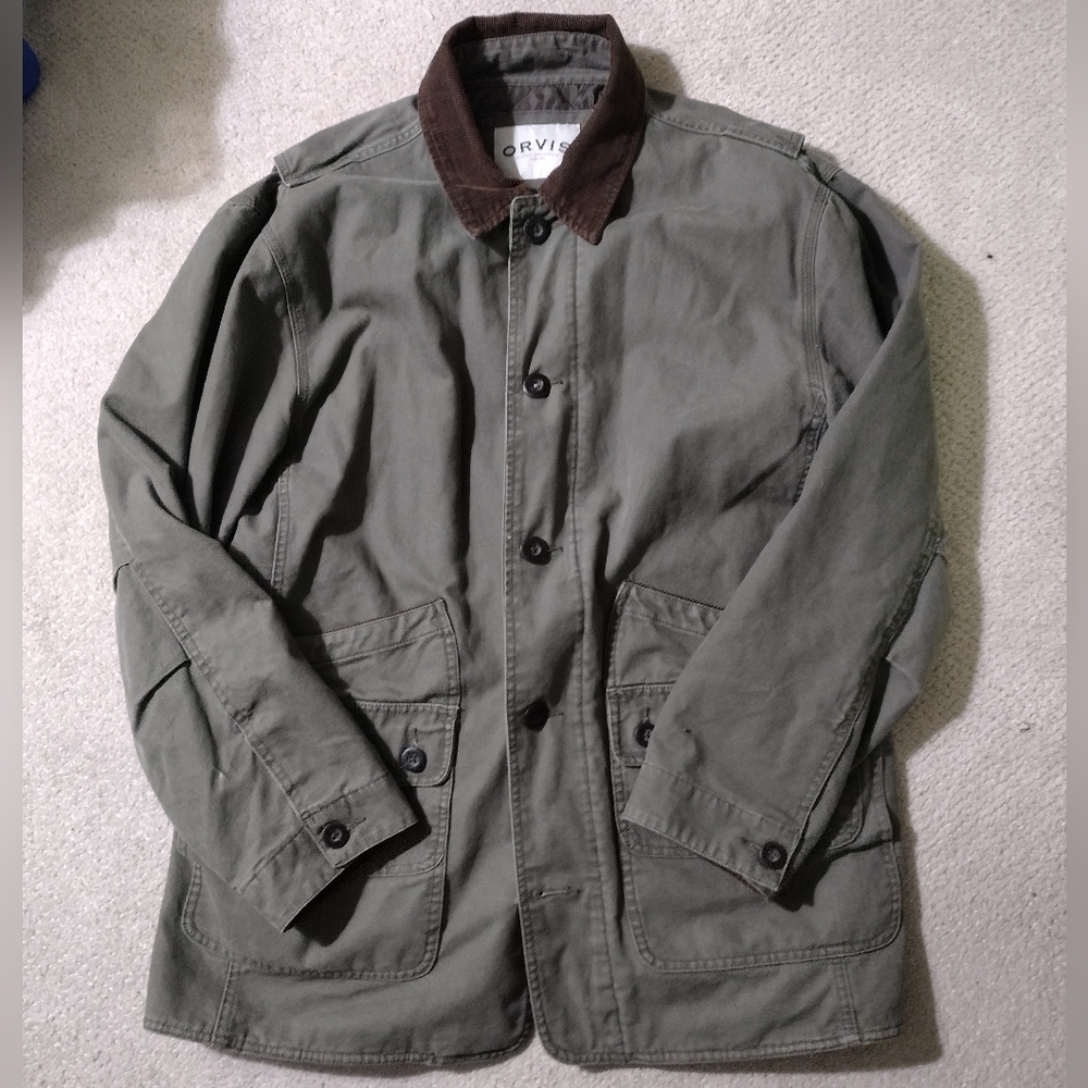 Orvis Army Green Insulated Chore Coat
